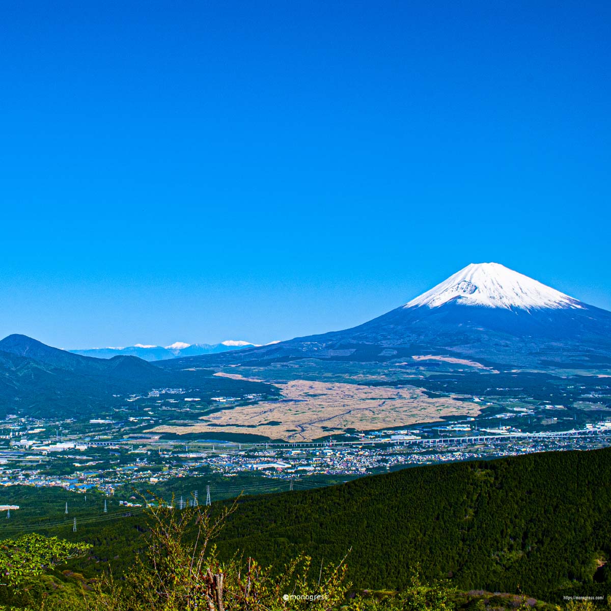 富士山と裾野