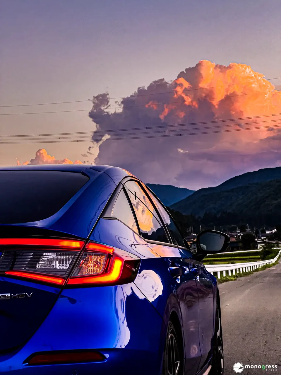 HONDA CIVICの夕暮れ